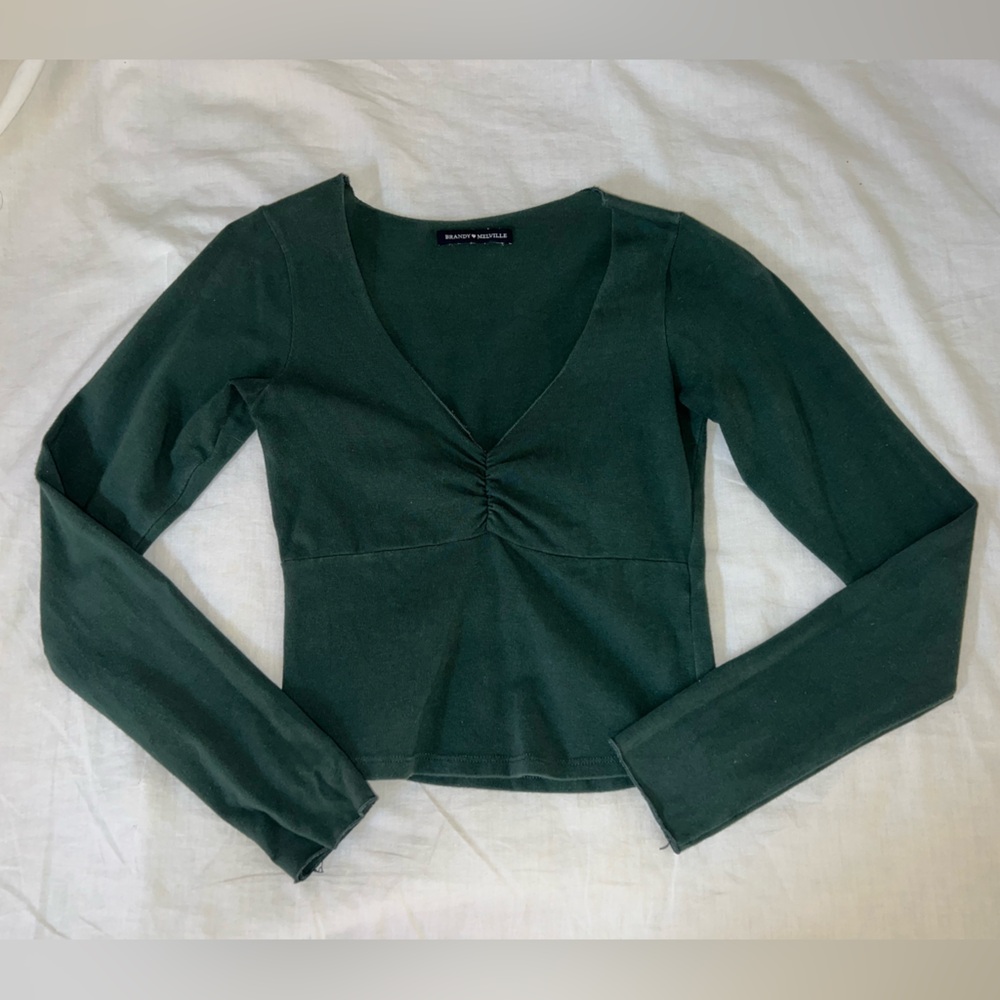 Brandy Melville Forest Green Top
